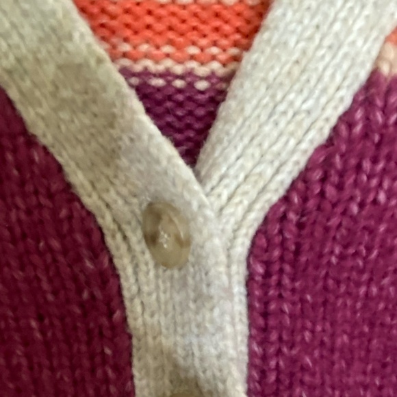 American Eagle Women's V-neck Button Up Cropped Knit Sweater. Sz S - Picture 4 of 16